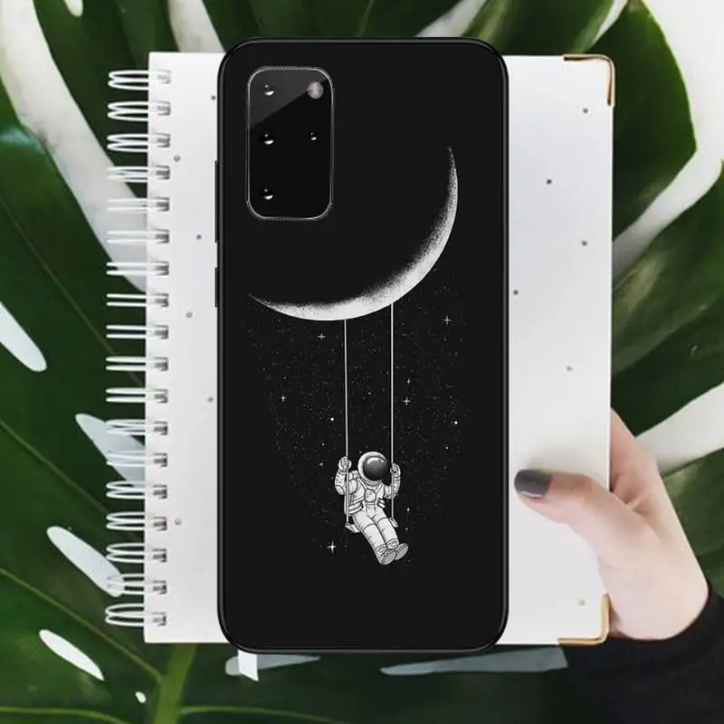 

Astronaut space moon Phone Case For Samsung galaxy S 7 8 9 10 20 edge A 6 10 20 30 50 51 70 note 10 plus