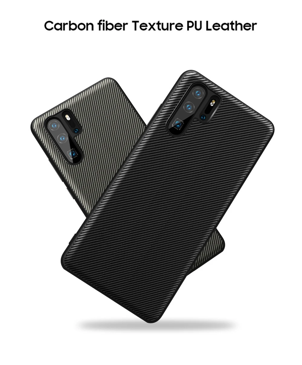 Для HUAWEI P30 Pro чехол Оригинальное углеродное волокно текстура из искусственной кожи полная Защита задняя крышка для HUAWEI P20 P30 Lite чехол для телефона