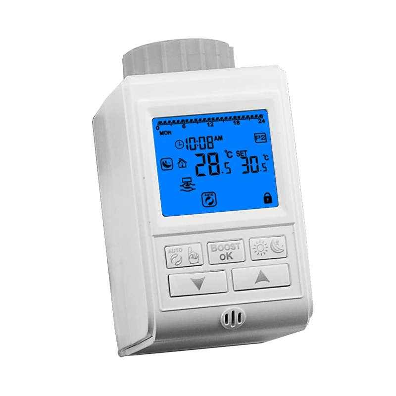 

Hy369 Zigbee Radiator Heating Thermostat Valve Actuator for Room Heating System Programmable Thermostat