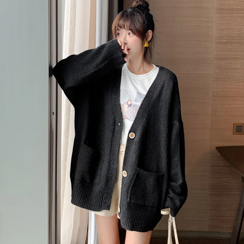 

Sweater 2020 Autumn New Style Female Korean-style Loose Outdoor Sweater Cardigan Coat