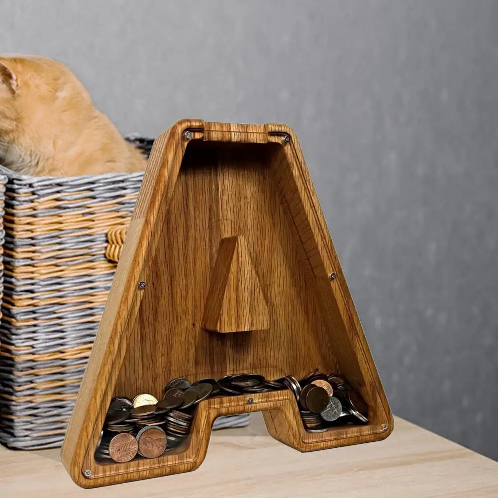 

Piggy Bank Letter Shaped Large Enough Burly Wood Meaningful Souvenir For Bedroom