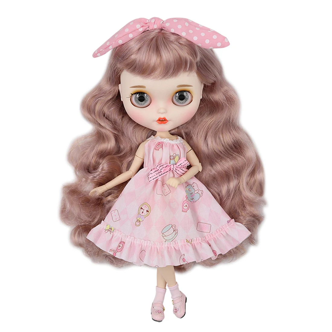 Modikerbjd для Blythe платье на заказ милое розовое клетчатое с рисунком юбка куклы блайз
