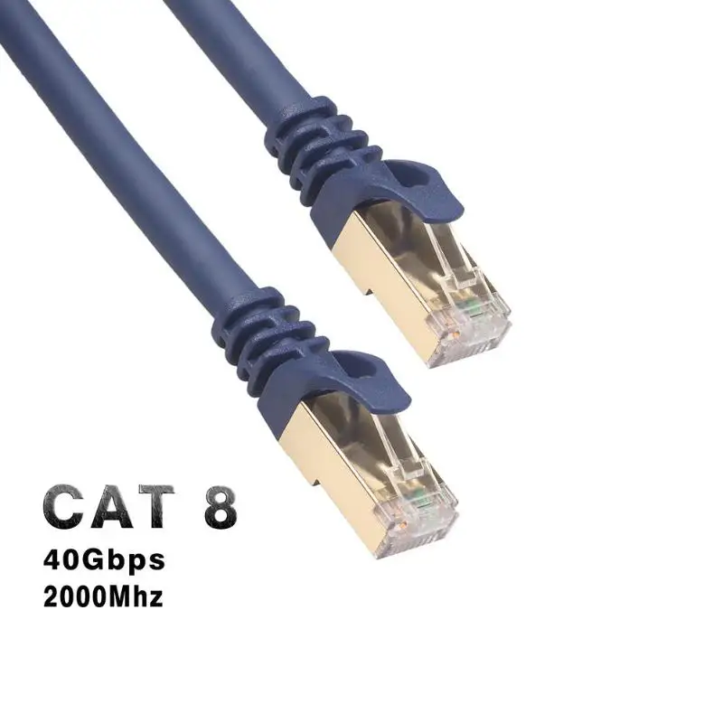 Cable Ethernet Cat8 RJ45, Cable de red SFTP, Lan de alta velocidad...