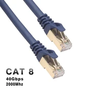 cat8 ethernet cable rj45 network cable sftp 40gbps high speed lan cable cat 8 rj45 patch cord for router laptop ethernet