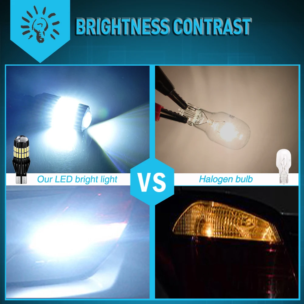 2x T15 W16W 921LED задний фонарь для Kia Rio K2 3 подлокотник Ceed Sportage Sorento Cerato Soul Picanto Optima K3 12V |