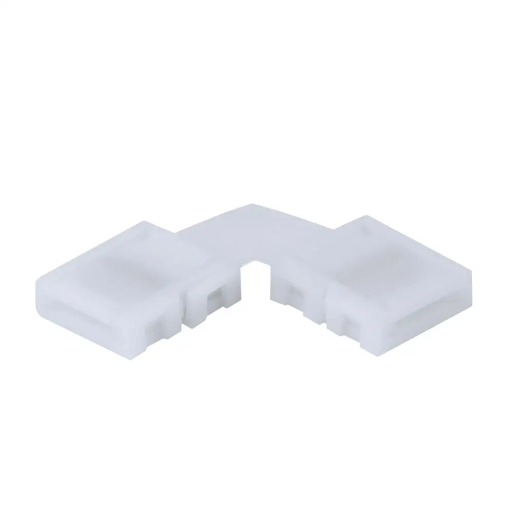 

Connector RGB Strip Light LED Accessories Lighting 10MM L Shape Adapter Solderless Fitting 4Pin White