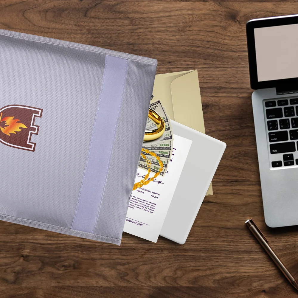 Портативная огнеупорная Водонепроницаемая безопасная Сумка для документов