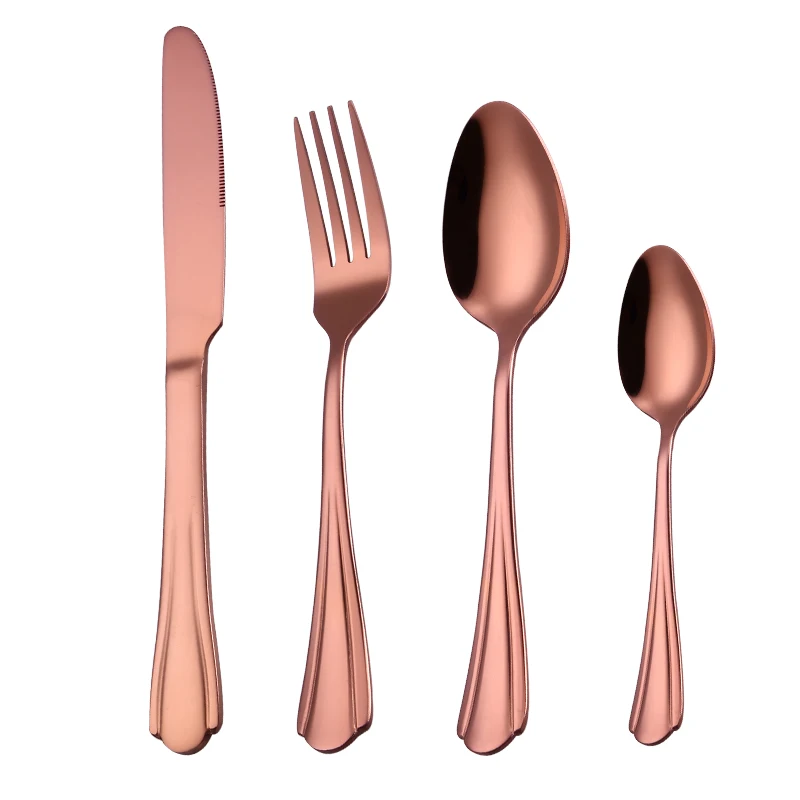 Spklifey золото Ложка столовая вилка ложка набор столовых приборов