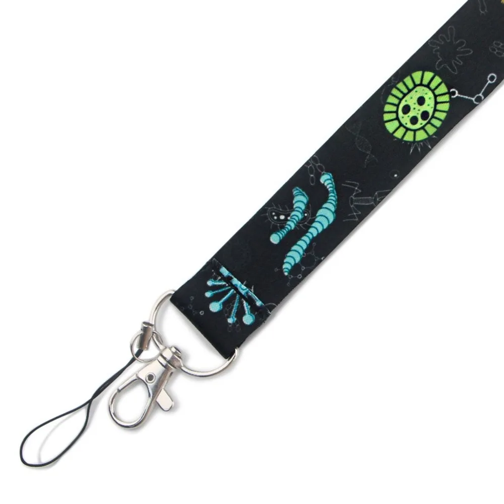 Милый противовирусный шнурок для ключей от телефона полноцветный