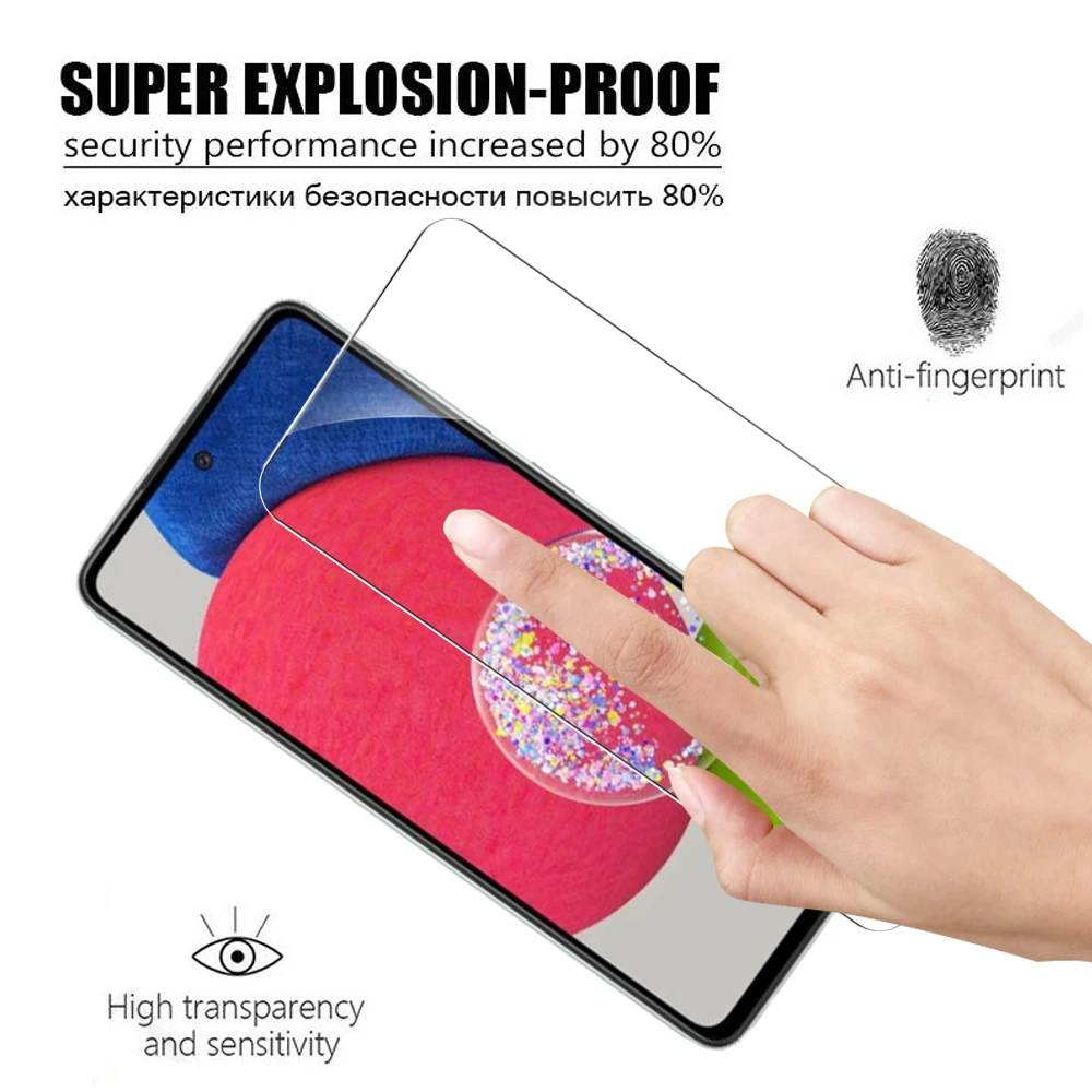 4 шт. 10D закаленное стекло для Samsung Galaxy A52S 5G Защита экрана A52 Samsun A 52S 52A защитная