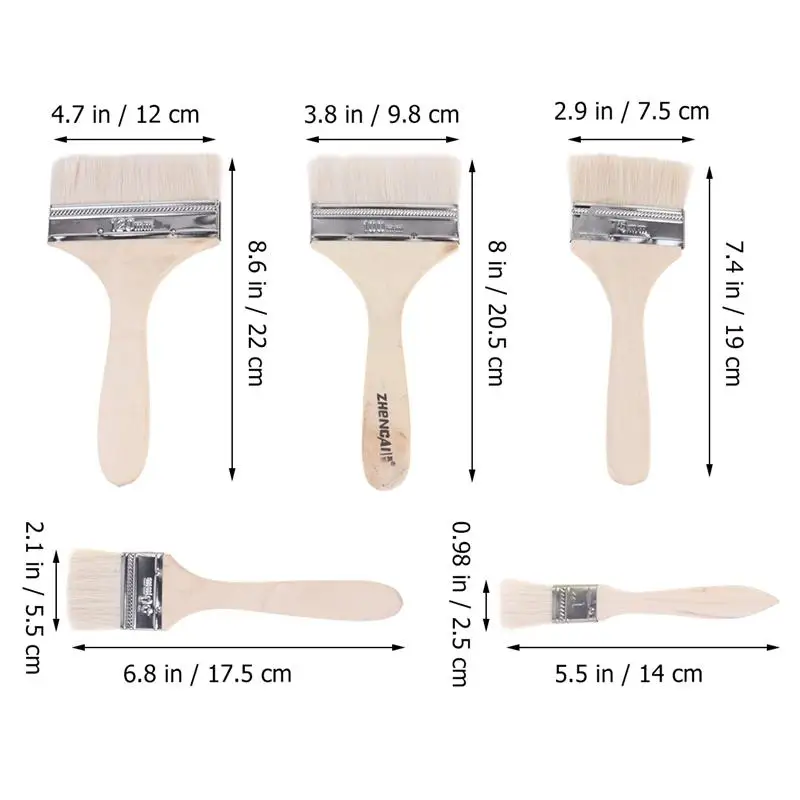5 шт. переносная живопись многофункциональные кисти для выпечки чипы краски |