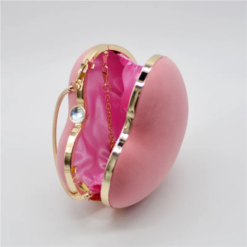 Red Heart Shoulder Bag Women's Luxury Party Clutch Evening Bags Party Wallets For Weddings