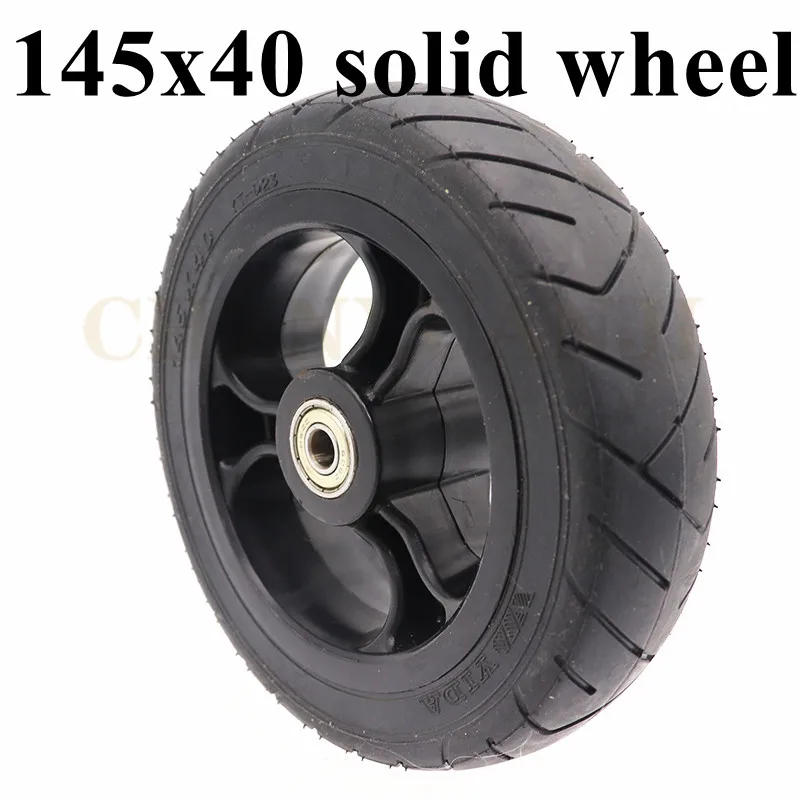

145x40 твердые шины для быстрого колеса F0,Jackhot углеродное волокно электрический скутер 6 дюймов бескамерная шина с пластиковым ободом
