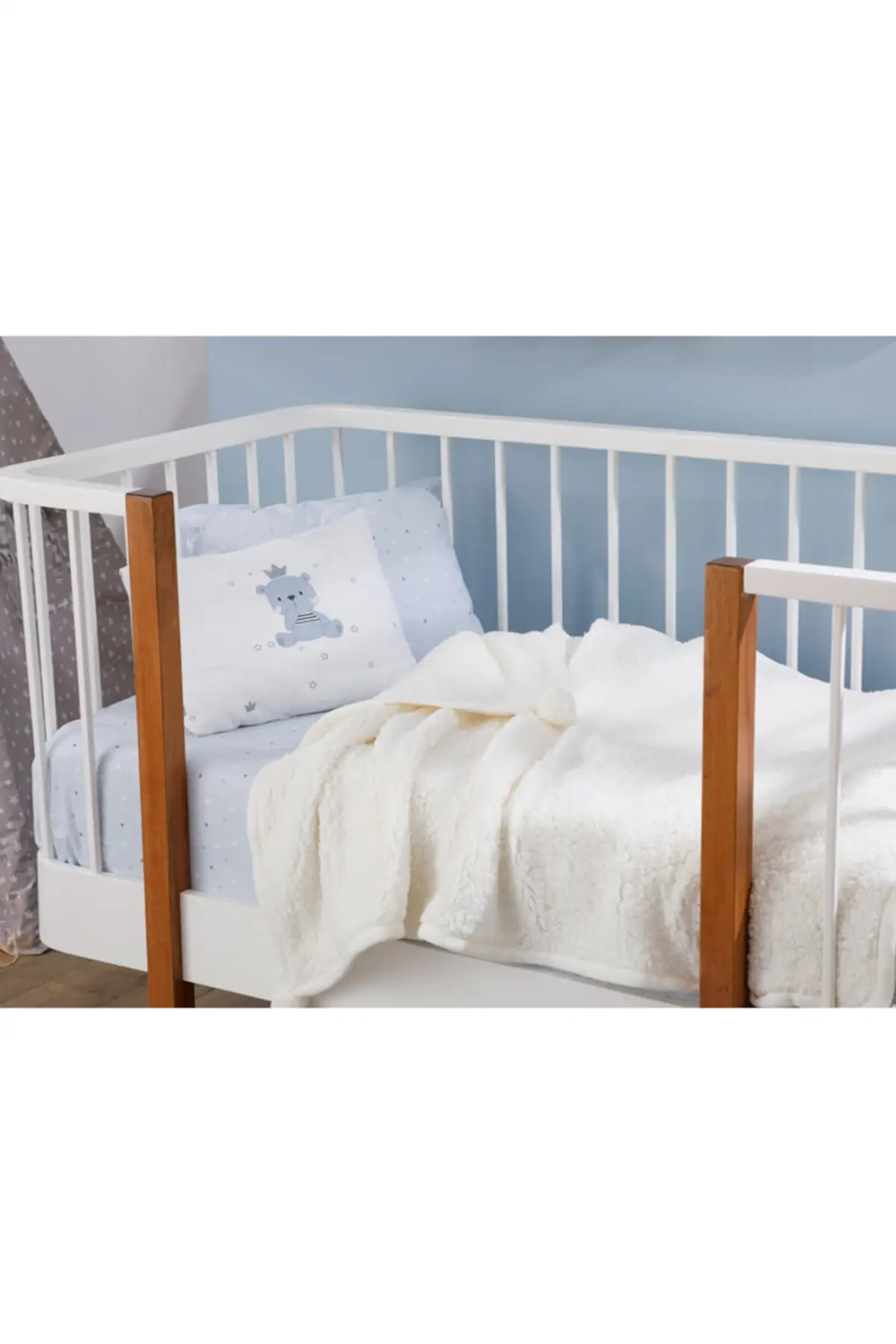 

Luxe Single Personality Bebe Blanket 80x120 Cm Ecru