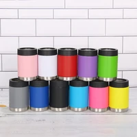 12oz can beer cooler bottle cold keeper stainless steel double wall insulated vacuum cola holder water bottle slim can cooler