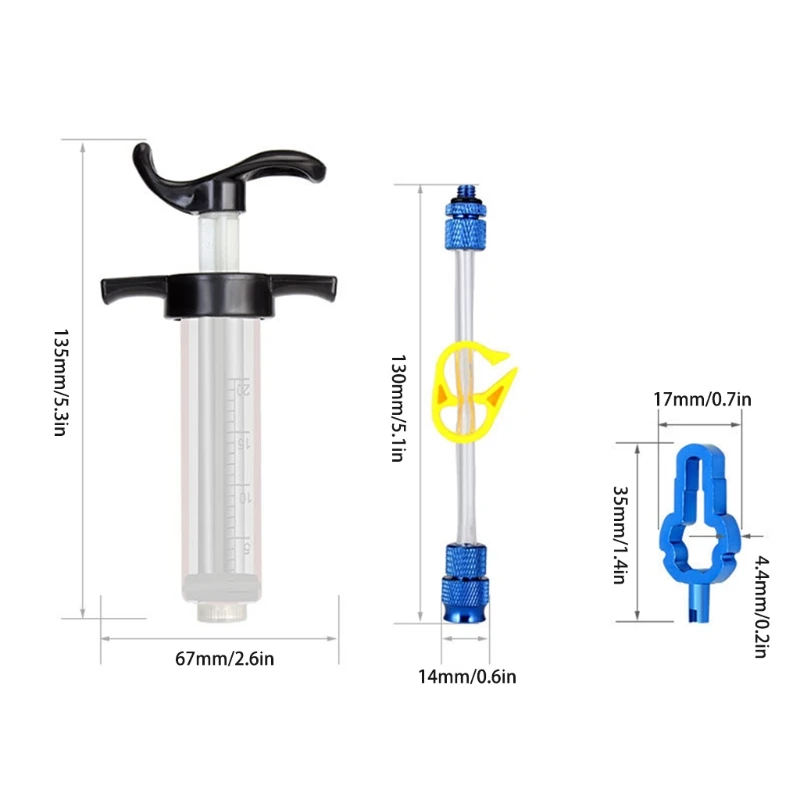 

Cycling Tubeless Sealant Injector Syringe Val-ve Core Removal Tool Fit Stans Other Sealants Brand and No Tubes Sealant