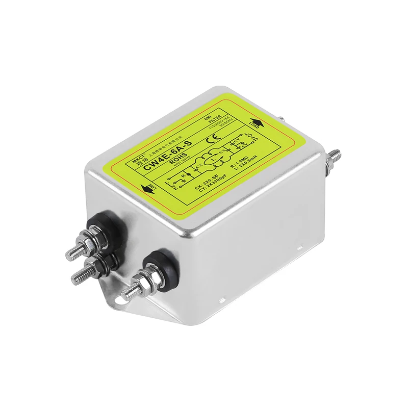 Болтовое соединение однофазный фильтр электромагнитного помех для защиты от