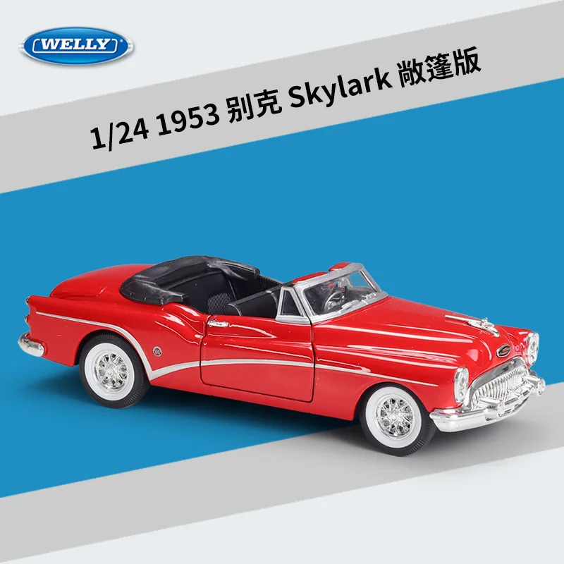 Welly Diecast 1:24 Car 1953 Packard Caribbean Classic Vintage Car Metal Model Car Alloy Toy Car For Children Gift Collection images - 6