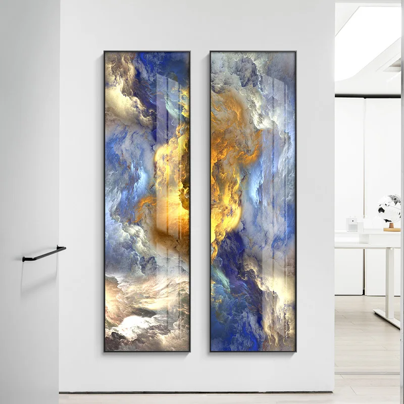 

Abstract sky colorful clouds canvas painting posters and print modern landscape wall art pictures for living room bedroom Aisle