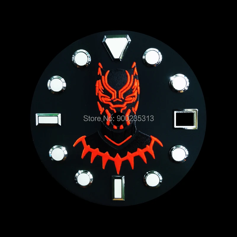 Циферблат чайник черный Пантера циферблат orange и дата диск тормозных колодок