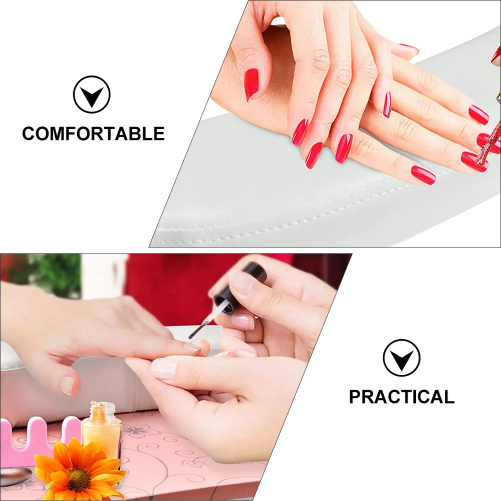 

1Pc Manicure Hand Pillow Washable Manicure Pillow Nail Beauty Tool White