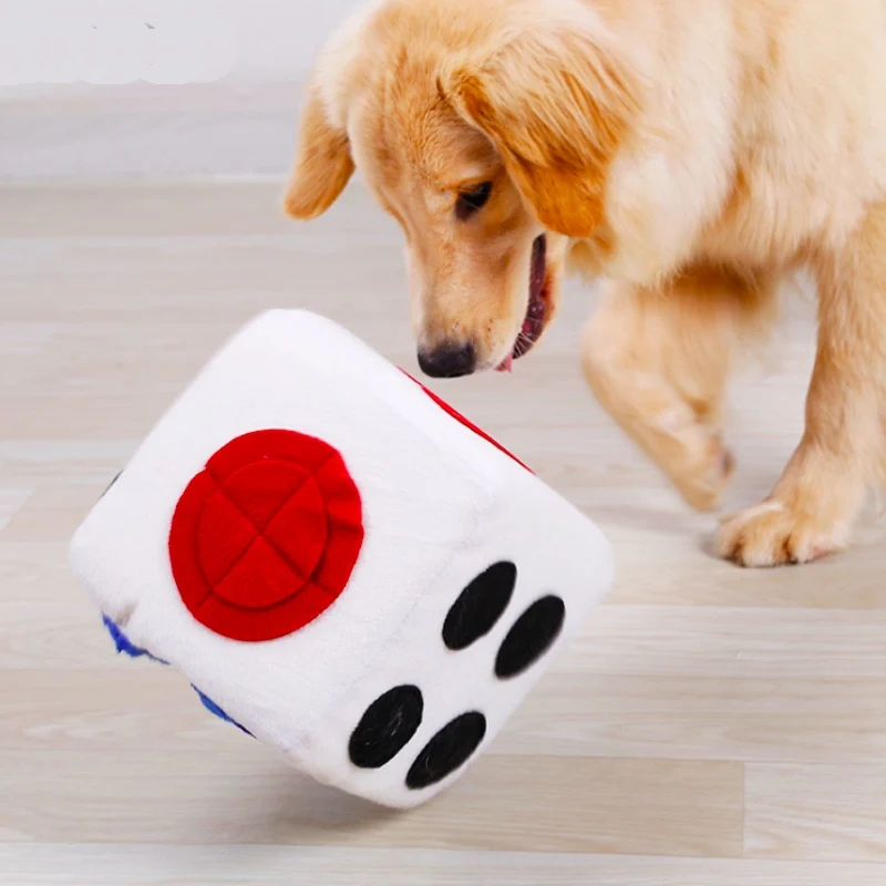 Игрушки плюшевые собаки цветные игральные кубики Форма куклы обучение запах Pet