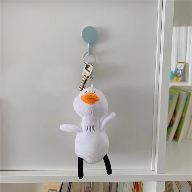 Милые плюшевые подвески для кукол и сумок прочные Индивидуальные белые брелоки