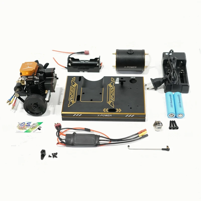 

Toyan FS-S100A Four Stroke Methanol Engine Set w/ Battery Start ESC Base for 1/10 1/12 1/14 RC Car Boat Airplance Model