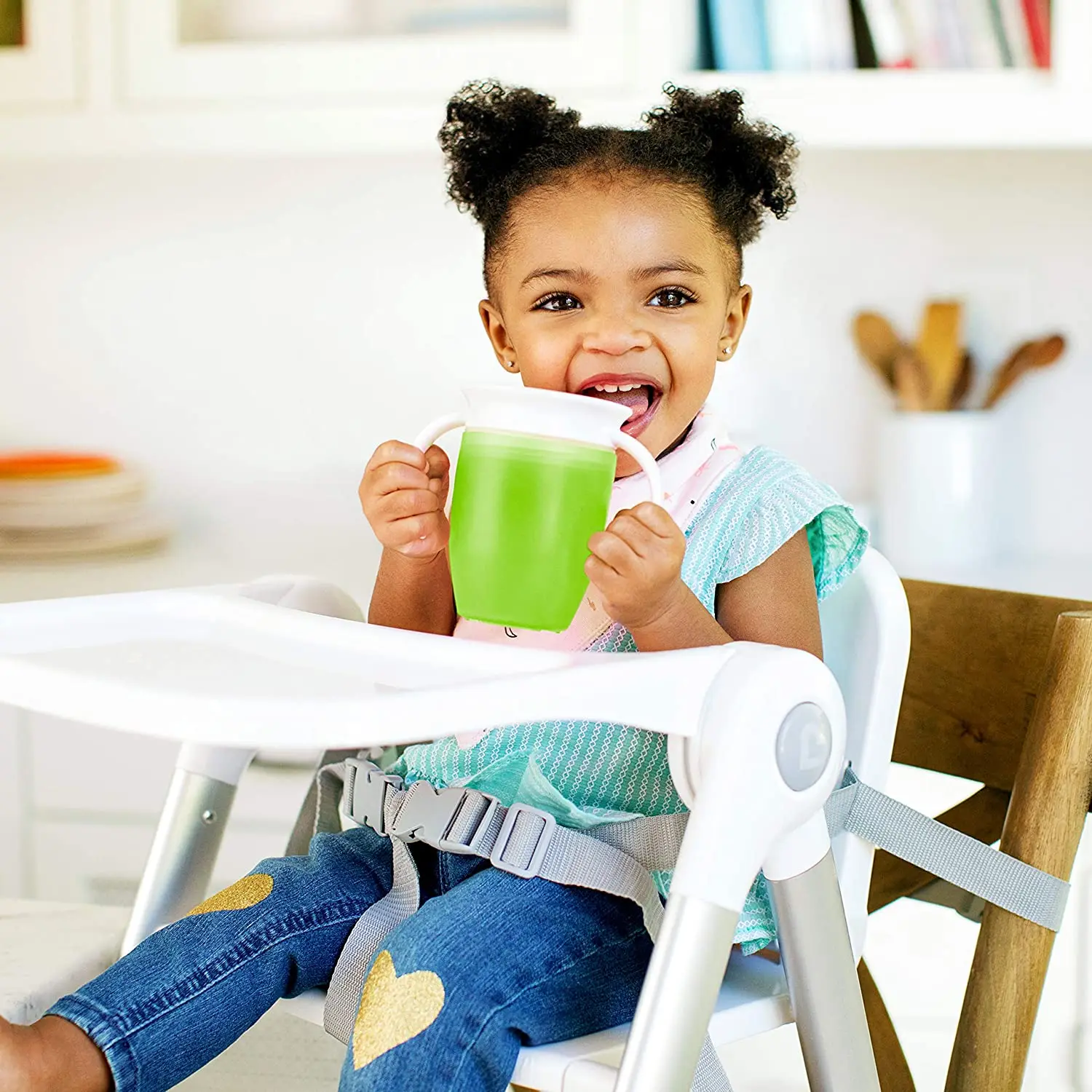 Munchkin Miracle 360 Trainer Cup Green/Blue 7 Oz | Дом и сад