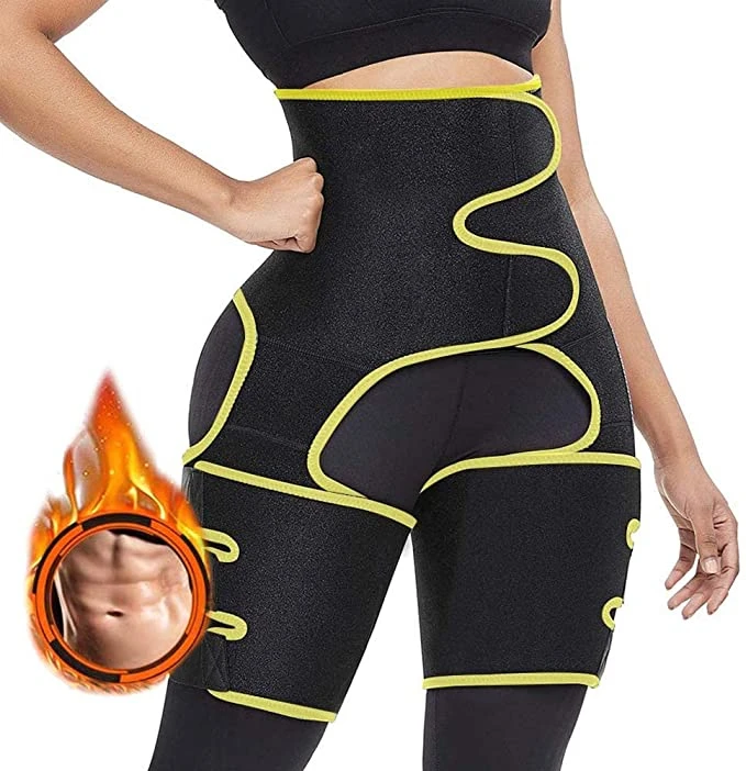 Триммер для бедер с высокой талией утягивающий тренировочный неопреновый