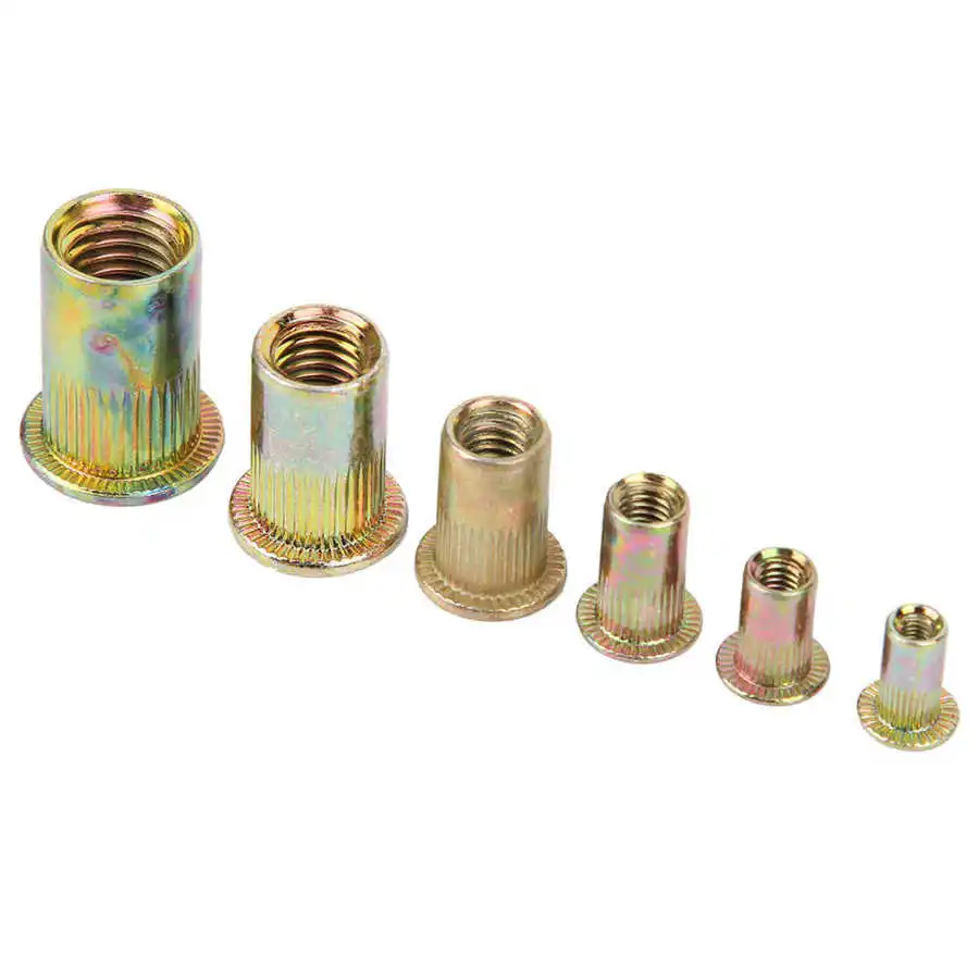 Винтовая гайка 165 шт./кор. Портативный цинковый сплав заклепочная Вставка Гайка