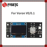 fysetc voron v0 1 3 inch oled display screen smart display for raspberry pi 3 b voron v0 1 3d printer accessories