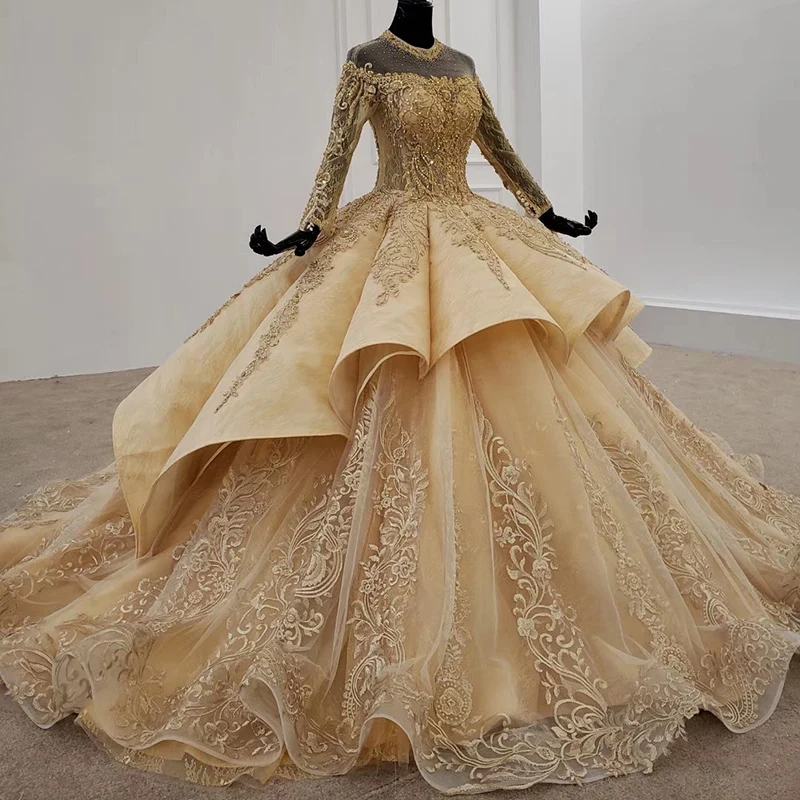 HTL1207 Luxury Evening Dress High Neck Applique Sequin Beading Pattern Lace Up Back Women Evening Dress Dress Women Evening