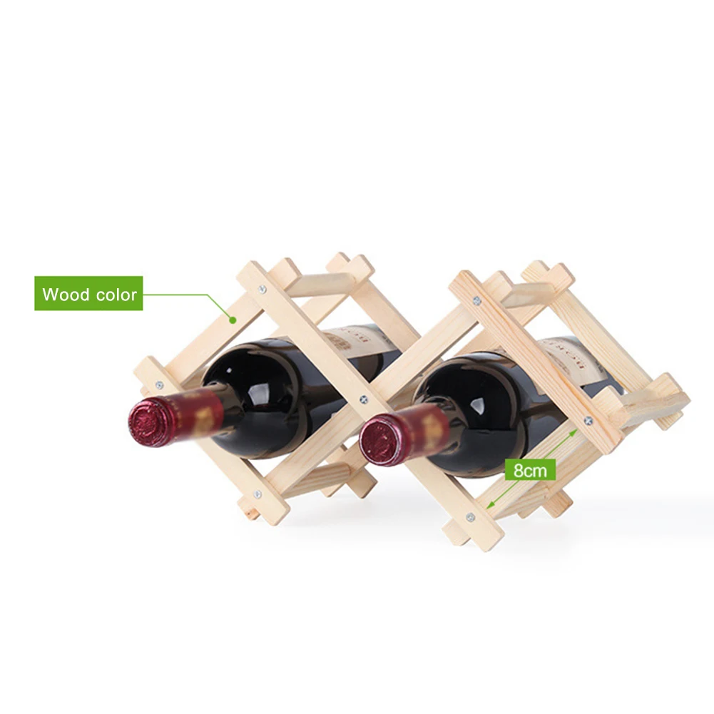 Деревянные держатели для бутылок вина креативные Практичные складные