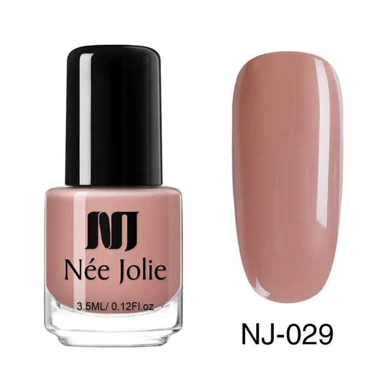 NJ-029 NEE JOLIE летний Блестящий лак для ногтей 3,5 мл обычный лак для ногтей зеркальный эффект Быстросохнущий лак для украшения ногтей - Цвет: NJ-029