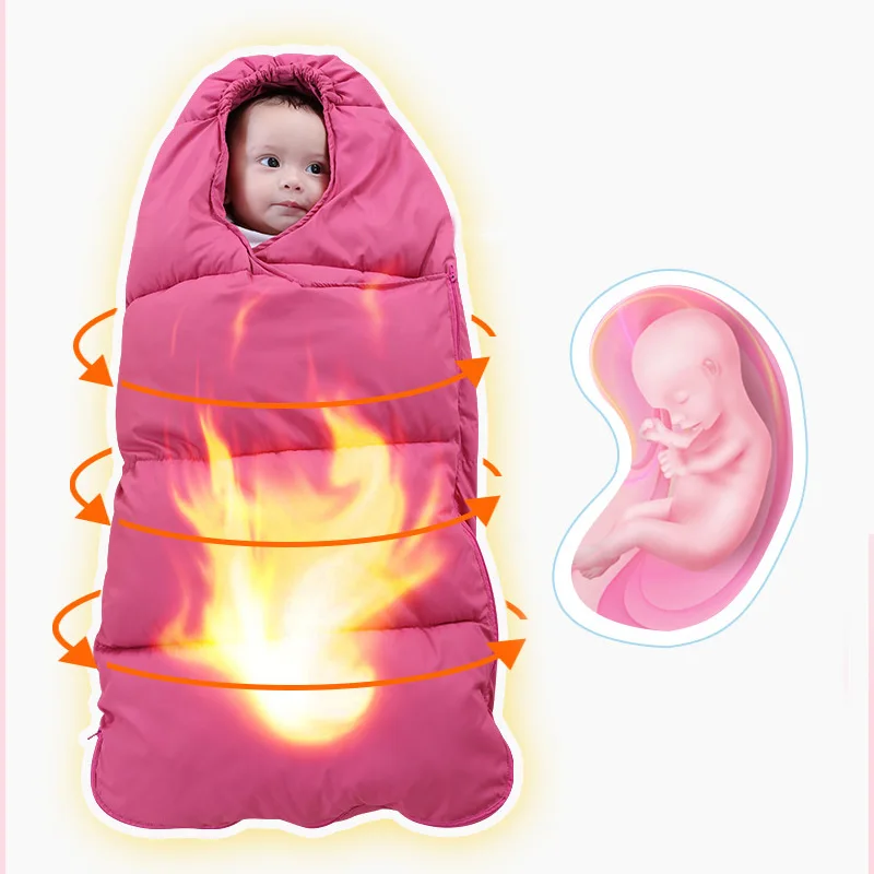 Herbabe/Детские зимние теплые спальные мешки пеленка для новорожденных детская