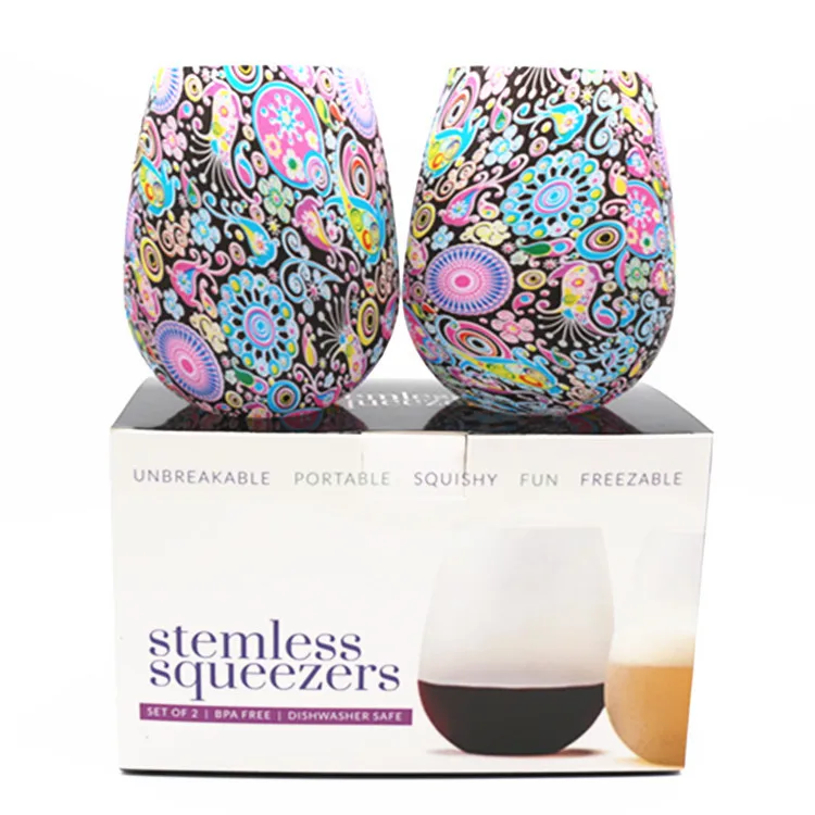

1pc hot sale Silica Gel Wine Cup Silicone Water Cup Non Toxic Silica Gel Wine Cup Silicone Wine Glass Drinkware Mugs Kitchen