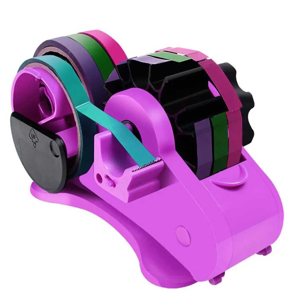 

Multifunctional Automatic Tape Roll Cutter Tape Dispenser With 1 Inch And 3 Inch Core Convenient For Home Office Use