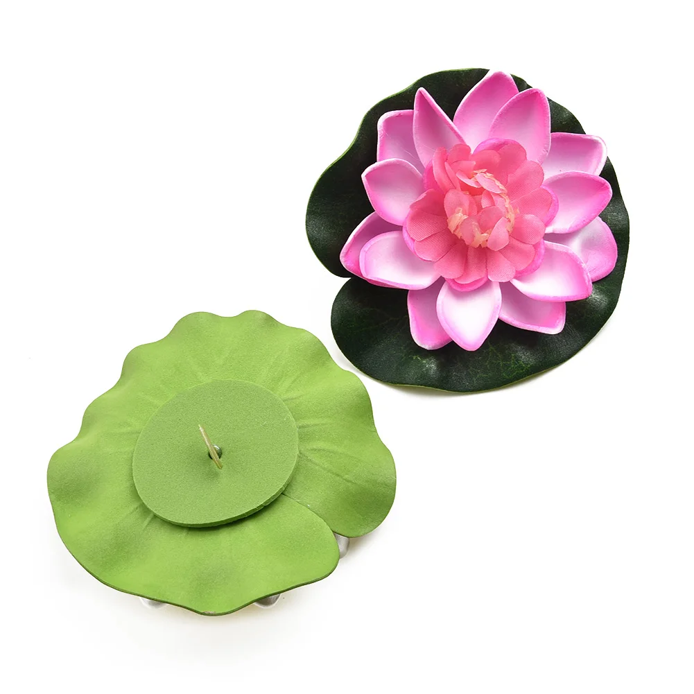 

Fake Artificial Lotus Flower Pool Plants 10cm/4\\\\\\\" Outdoor decor Simulation