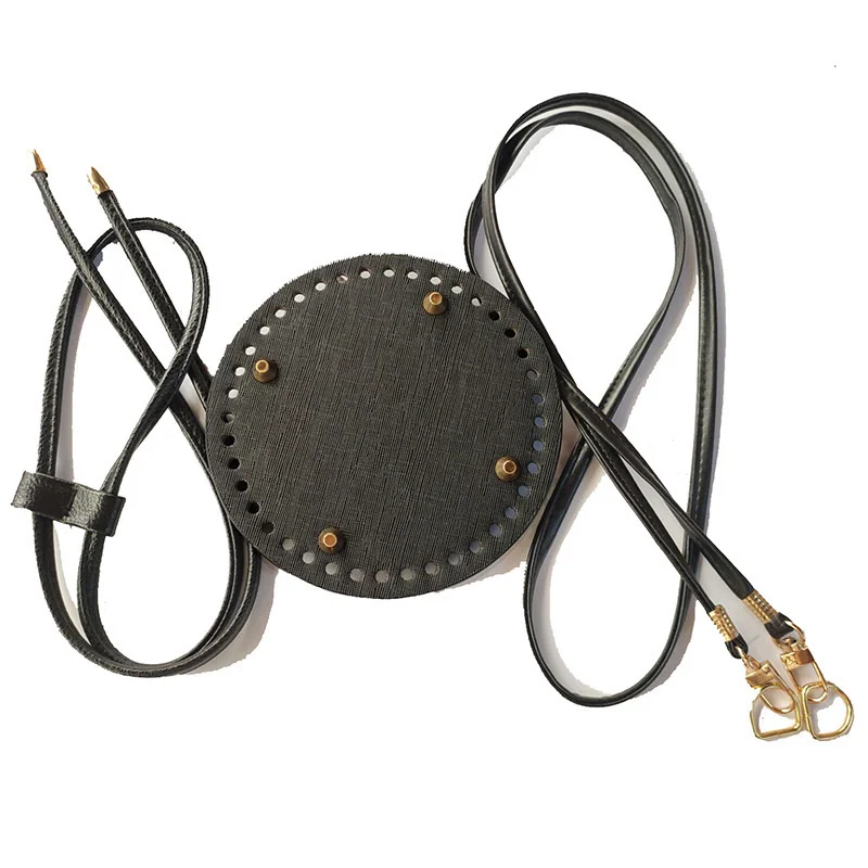 1 Set Dumpling Bag Accessories Weaving Material Exquisite Women's Hand Bag DIY Drawstring Bag Bottom Shoulder Strap Parts