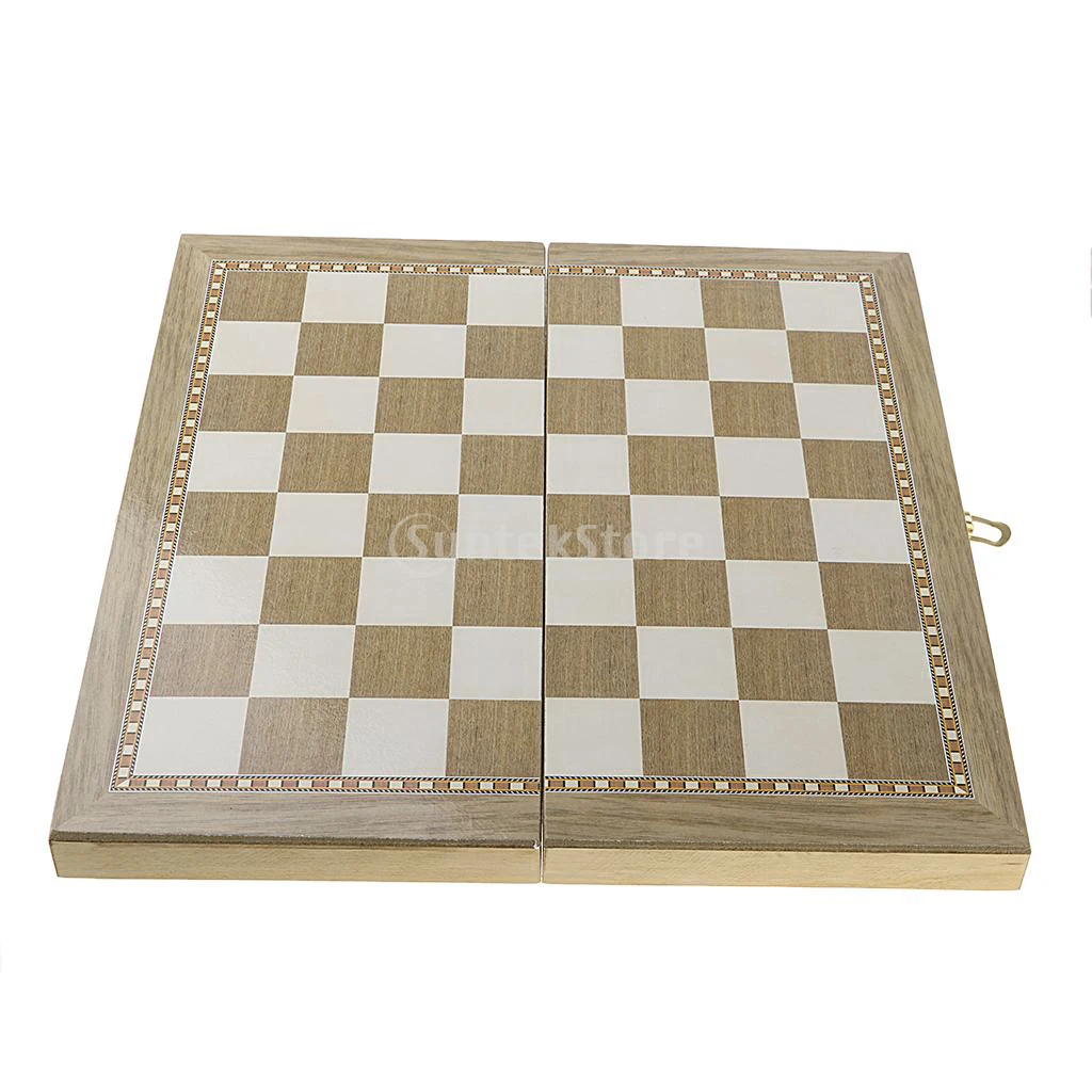 Deluxe 9 5x9 5 дюймов шахматы шашки нарды 3 в 1 деревянный дорожный игровой набор |