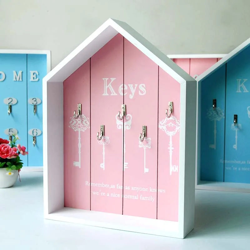 Деревянный ящик для ключей в детскую комнату многофункциональный декоративный