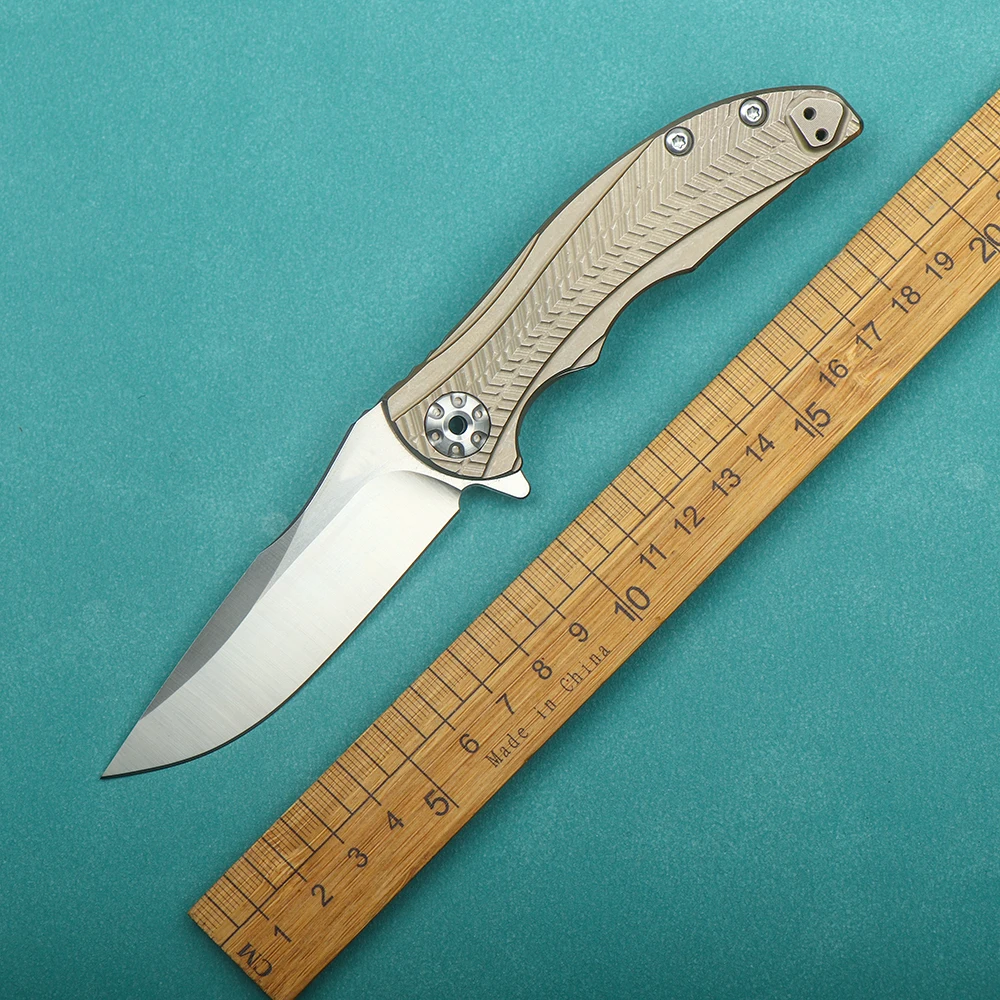 

ZT folding knife 20CV steel outdoor high hardness sharp folding knife EDC tool tactical hunting self-defense portable knife