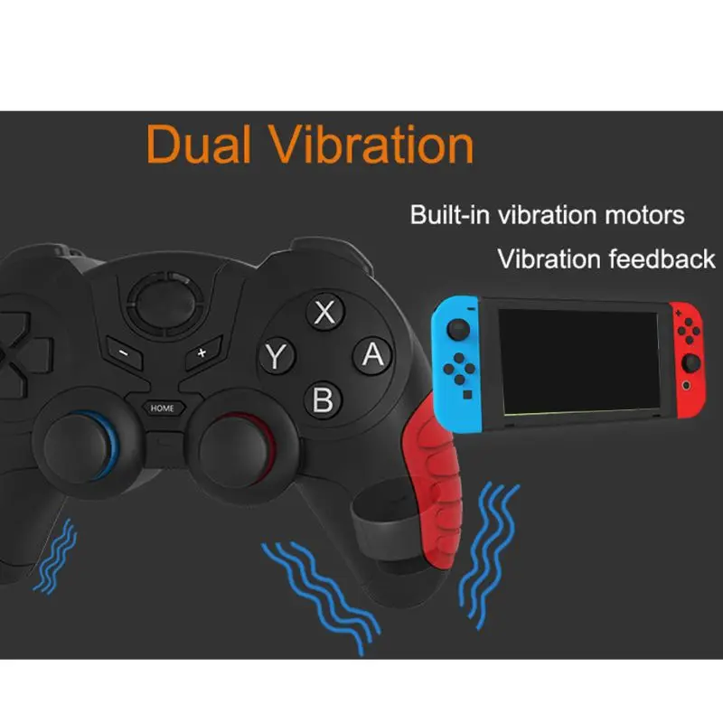 Wireless Bluetooth-compatible Game Remote Controller Joystick Double Vibration 6-axis Gyroscope Console Gamepad for N0PB | Электроника