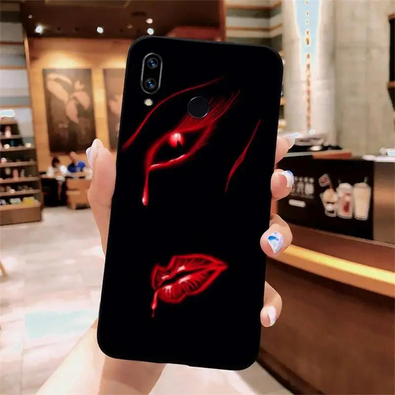 

Fashion girl lips funny mobile pattern fundas Phone Case For Xiaomi Redmi note 7 8 9 t k30 max3 9 s 10 pro lite