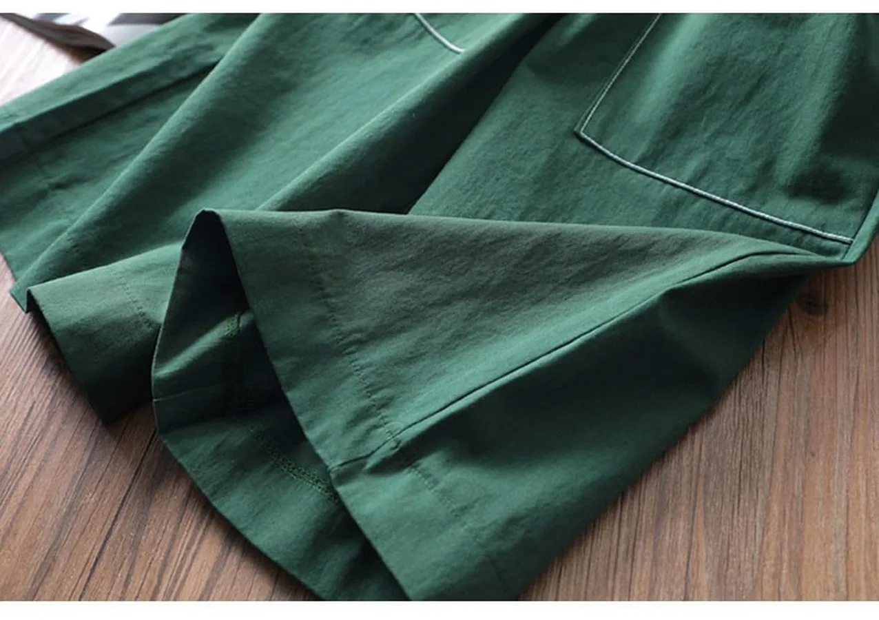 Леггинсы хлопковые для девочек с высокой талией и широкими штанинами 100-140 см |