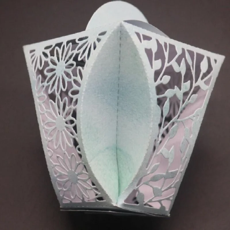 3D Крафтовая коробка для конфет металлическая вырубная форма поделок скрапбукинг