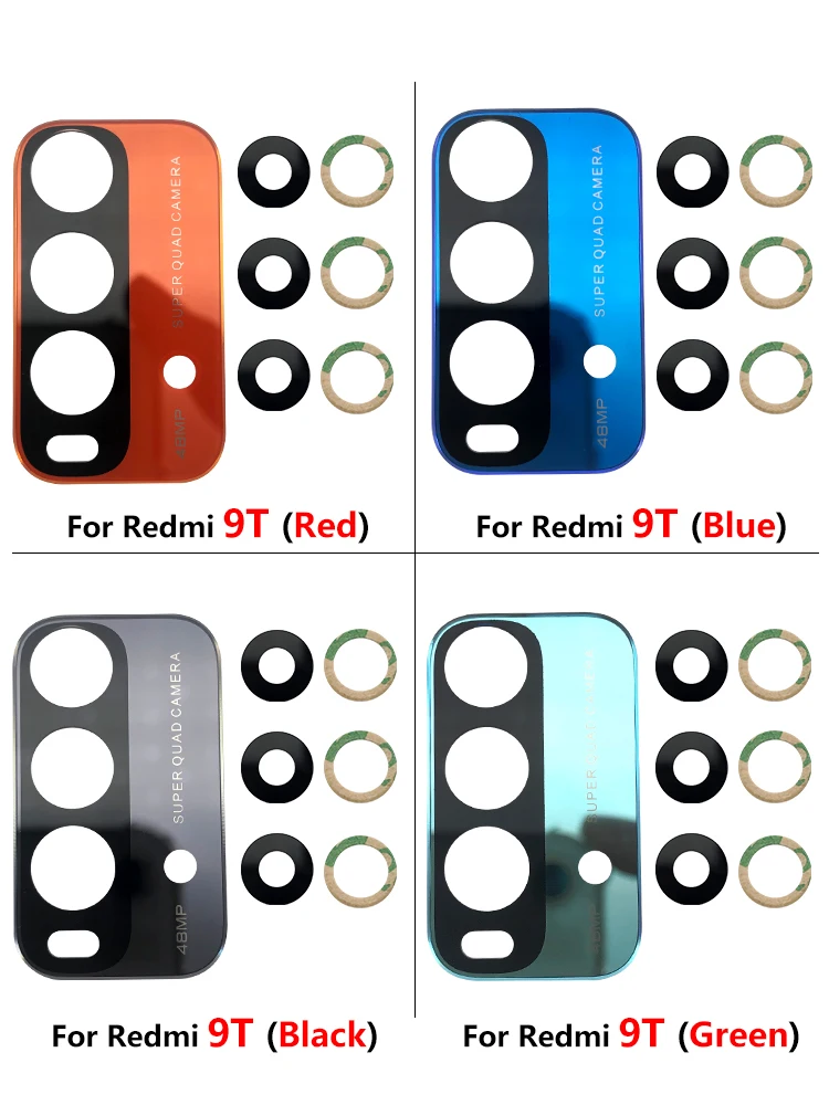 New Rear Back Camera Glass Lens For Xiaomi Redmi 9 9A 9C 9T 10 Redmi10 10A 10C 12C With Adhesive images - 6