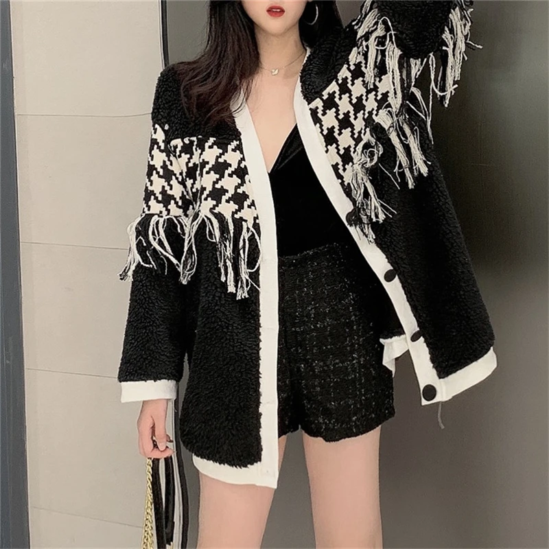

Ladies Jacket And Coat Winter Fashion Patchwork Faux Mink Fur Coat Warm Thick Loose Plush Coat Winter Jacket Women Teddy Jacket