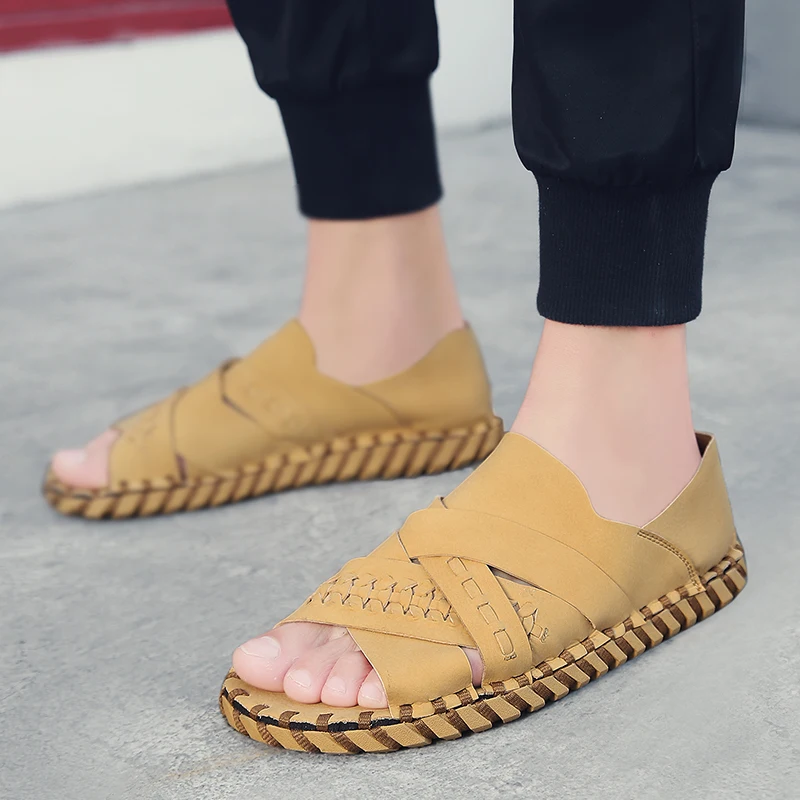 

Men's Breathable Sneakers Sandals For Men 2020 Shoes Breathable Sandale Ete Homme Running Sandalia Rasteira Air Mesh